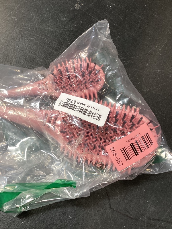 Photo 1 of Conair Curl Define Detangler Brush Set, Large & Mini, Tight Curls, Pink