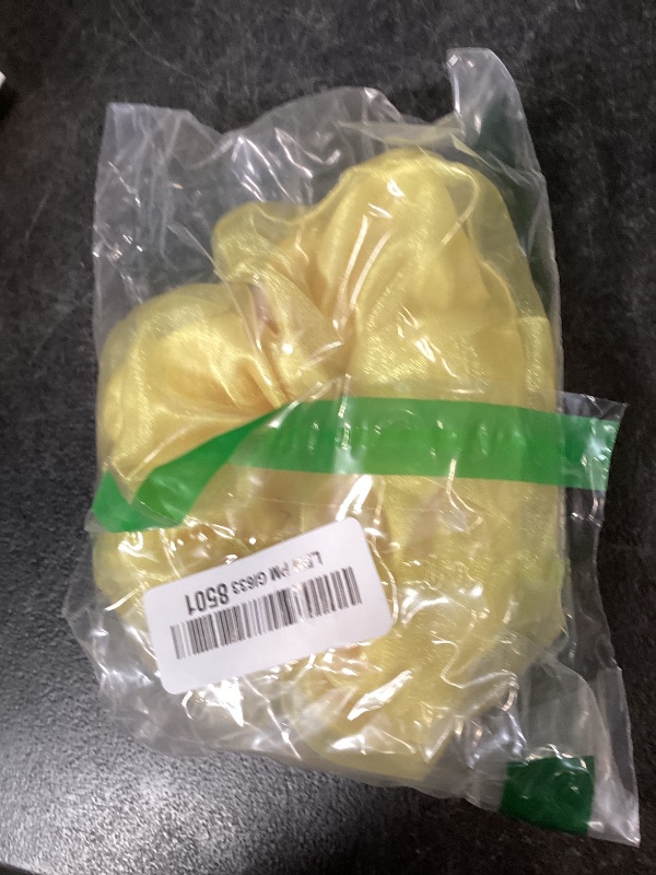 Photo 1 of Oversized Yellow Scrunchie?Jumbo And Large Scrunchies for Women 1pcs