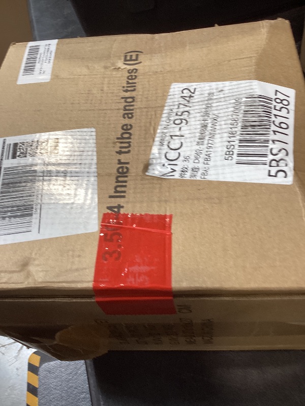 Photo 1 of 2 Sets 4.10/3.50-4 Tire and Inner Tube Set Replacement Parts for Garden Utility Wagon Cart Hand Truck Lawn Mower Snowblower Generator Go Kart Dolly Trailers High Pressure Washer