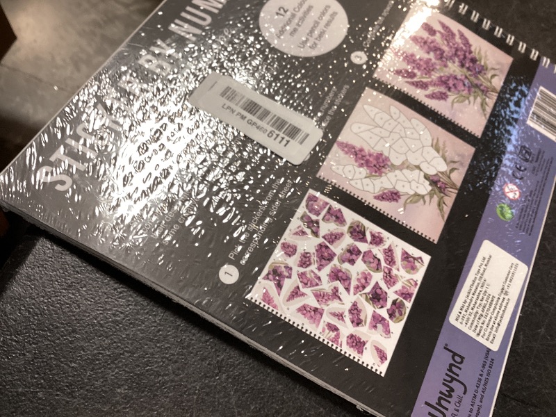 Photo 1 of Unwynd Floral Sticker by Number Book for Adults, crafts Adult, Brain Puzzle