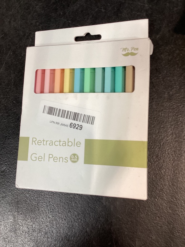Photo 1 of Mr. Pen- Retractable Gel Pens, 12 Pack, Assorted Color Ink
