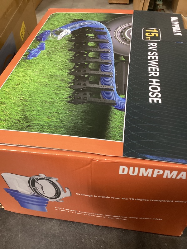 Photo 1 of DUMPMAN RV Sewer Hose Kit, 15 Ft Sewage Hose