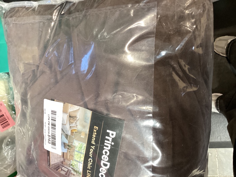 Photo 1 of PrinceDeco Velvet Couch Cover Loveseat Covers for 2 Cushion Couch 3 Piece Sofa Covers for Dogs Washable Loveseat Covers Width Up to 72 Inch No Slip Stretch Sofa Slipcover (Medium, Brown)