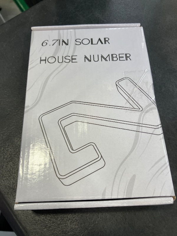 Photo 1 of ISUNMEA 6.7 Inch Solar Lighted House Numbers for Outside, LED Backlit Light