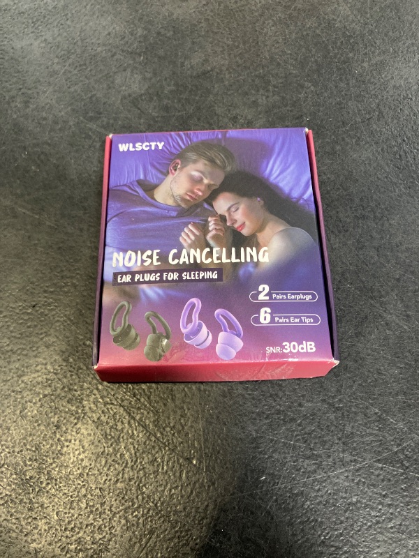 Photo 1 of Ear Plugs for Sleeping, 2 Pairs Reusable Ear Plugs for Side Sleepers, 6 Sizes Silicone Ear Tips (Single & Dual Layer) 30dB Noise Reduction for Snoring, Travel & Focus