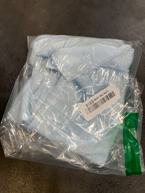 Photo 1 of The Rag Company - Premium FTW - 70/30 Blend Microfiber Cleaning Towels for Glass, Windows, Mirrors, Polished Surfaces - Streak-Free - Scratchless, 16" x16' Light Blue (3-Pack)