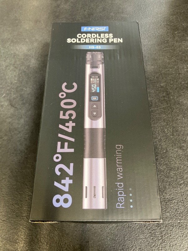 Photo 1 of FNIRSI HS-03 Cordless Soldering Iron Kit, 2600mAh Battery, 3s Fast Heating