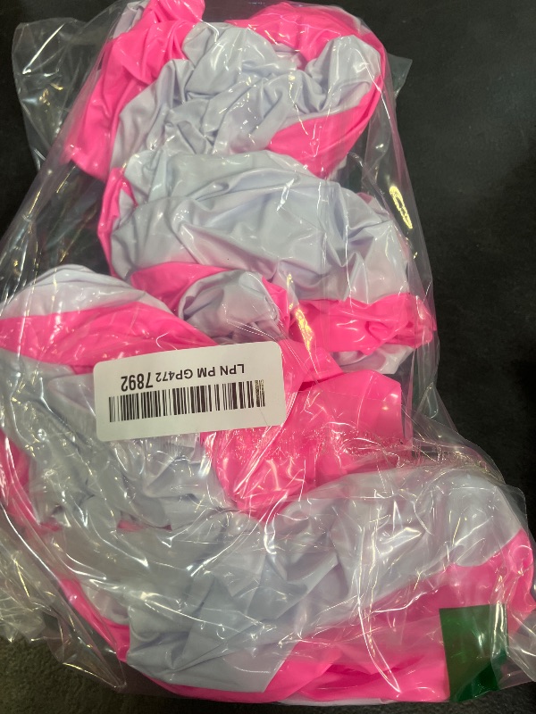Photo 1 of Libemskix 16 Inch Beach Balls, Pink & White Inflatable Beach Balls PVC Pool Balls Adults for Swimming Pool Float Balls for Luau Summer Water Game Supplies Birthday Wedding Party Favors