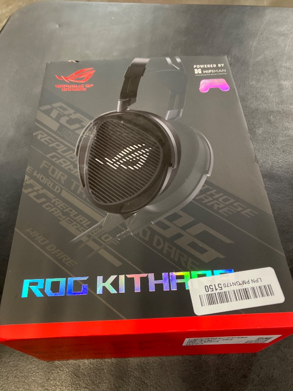 Photo 1 of ASUS ROG Kithara Gaming/Audiophile Open-Back Wired Headphones with Mic – ROG-Tuned HIFIMAN Planar Magnetic Drivers, Adjustable Headband, Extra Ear Pads, Compatible with DACs, Amps, PC, Console, Mobile