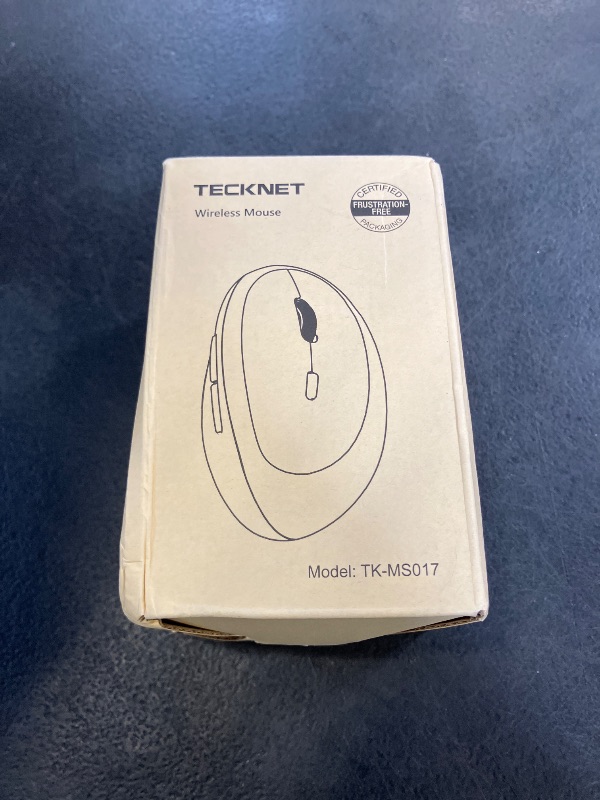 Photo 1 of TECKNET Ergonomic Mouse, 4800 DPI 5 Adjustable DPI Levels, Wireless Vertical Mouse, 6 Buttons, 2.4G Silent Mouse for Laptop, PC, Chromebook, Mac - Black