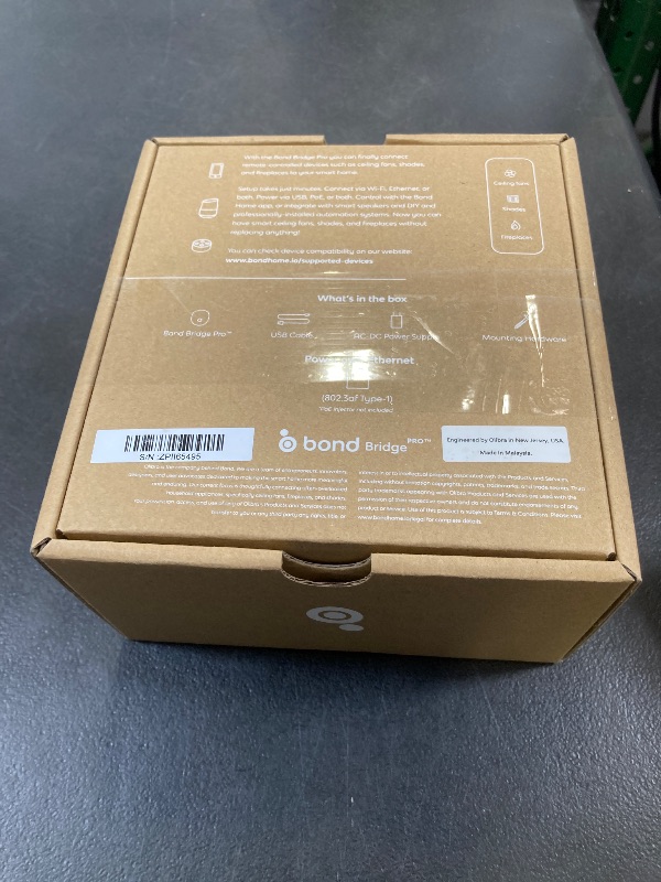 Photo 1 of BOND BRIDGE PRO | Add Wi-Fi to Motorized Shades | Ceiling Fans and Fireplaces| Ethernet port & PoE | Compatible with Alexa, Google Home and App