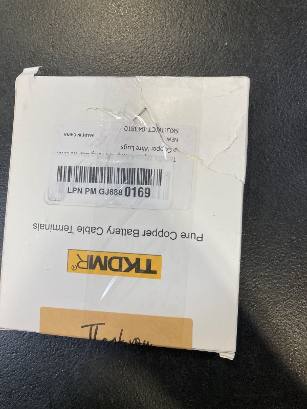 Photo 1 of TKDMR 4 AWG Tinned Copper Ring Terminals (10 Pcs)