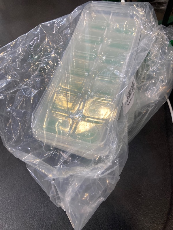 Photo 1 of ChefAide 4-Pack Ice Cube Trays with Lids