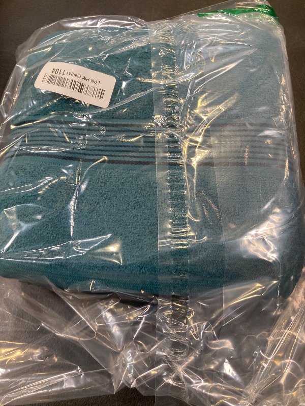 View 2 of Belizzi Home Cotton 2 Pack Oversized Bath Towel Set 28x55 inches, Large Bath Towels, Ultra Absorbant Compact Quickdry & Lightweight Towel, Ideal for Gym Travel Camp Pool - Teal