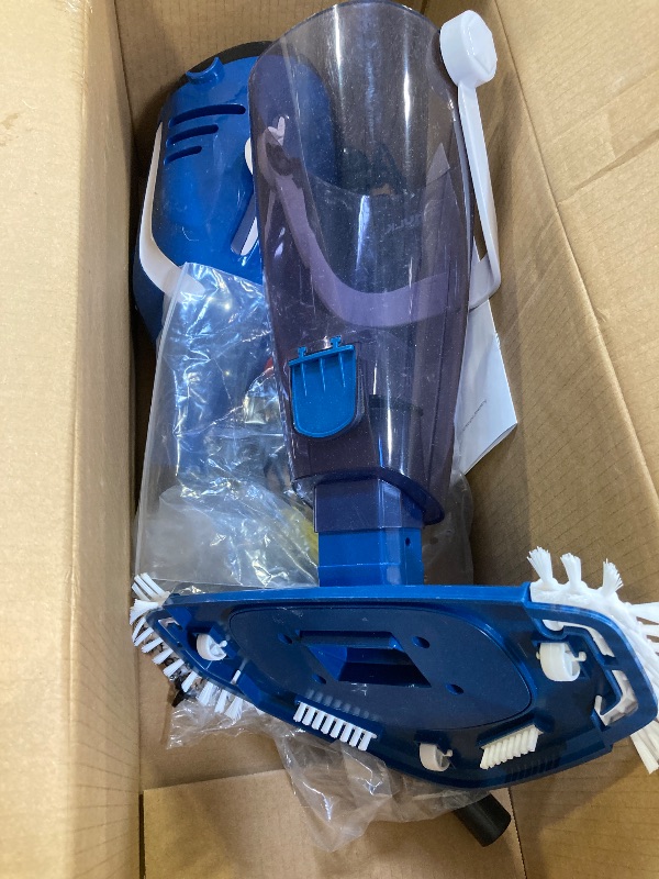 Photo 1 of Enhulk PC40 Cordless Pool Vacuum with Pool Net, Upgraded 80 Mins Runtime, 18.5 GPM Powerful Suction, 76.8'' Telescopic Pole, 1 Filters, Handheld Pool Cleaner for Above Ground & Inground Pools