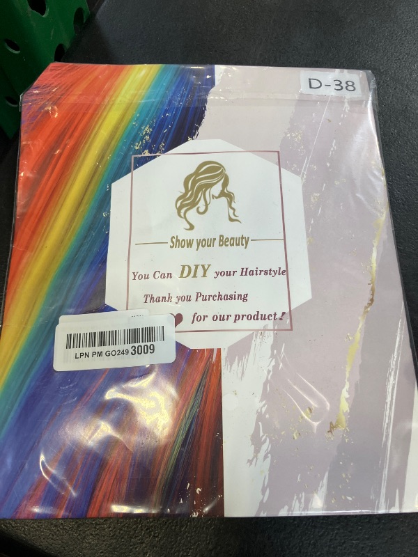 Photo 1 of GZVIS 12 Pcs Dark Grey hair extensions 22 Inch Straight colored hair colorful clip in extensions Highlight Party for Kids Girls and Women Gift (Dark Grey,38)
