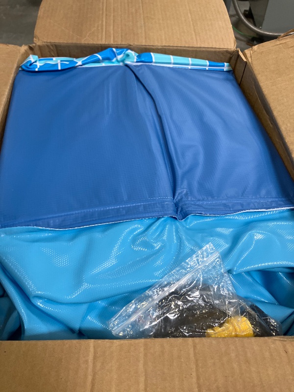 Photo 1 of Pawtners 72'' Foldable Dog Pool for Large Dogs, 3 in 1 Portable Kids Swimming Splash Pool with Sprinkler & Light, Non-Slip Heavy Duty Hard Plastic Pet Bathing Tub for Outdoor Backyard