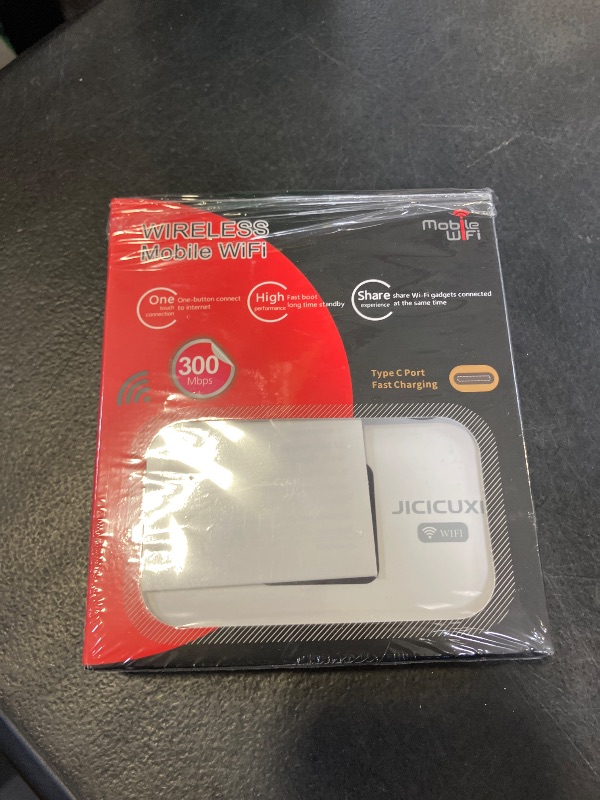 Photo 1 of 4G LTE Mobile Hotspot Router, Portable WiFi Hotspot for Travel, WiFi 6 Router 3000mAh/300Mbps High Speed Hotspot Device Support 12 Users, Camping, Motorhomes, Office-Ice White