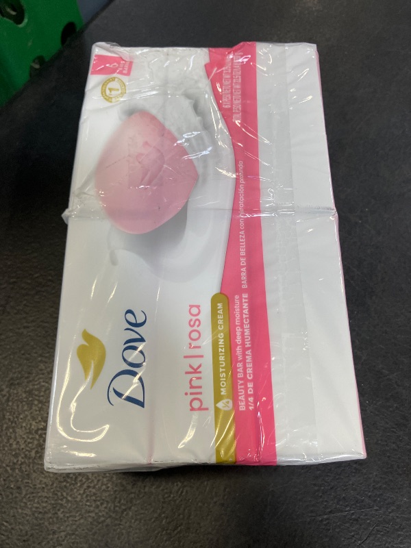 Photo 1 of Dove Beauty Bar Soap Pink Rosa, 6 Bars for Soft, Smooth Skin, Cleans & Moisturizes 3.75 oz