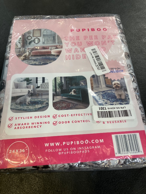 Photo 1 of PUPIBOO Washable Pee Pads for Dogs and Cats - Super Absorbent Reusable Puppy Training Pads - 100% Waterproof, Leak-Proof & Non-Slip Whelping Pads for Pet Housebreaking