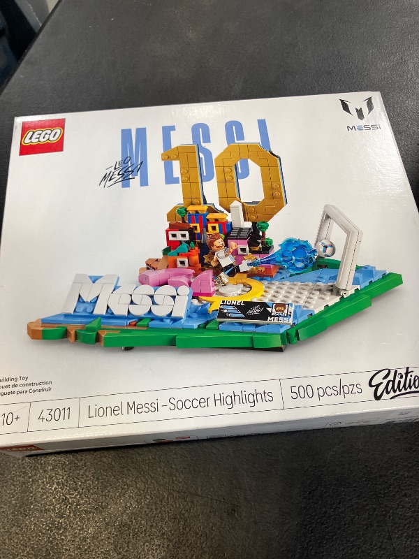 Photo 1 of LEGO Editions Lionel Messi – Soccer Highlights - Building Set for Boys & Girls, Ages 10+ - Collectible Soccer Gift with Plaque - Kids Bedroom or Shelf Decor - 43011