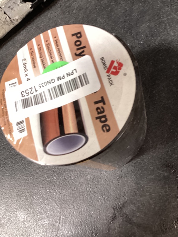 Photo 1 of BOMEI PACK Heat Resistant Tape - 4 Inch x 108 ft (33m), High Temperature Vinyl Press Tape for Heat Transfer, Protects CPU & PCB Circuit Boards