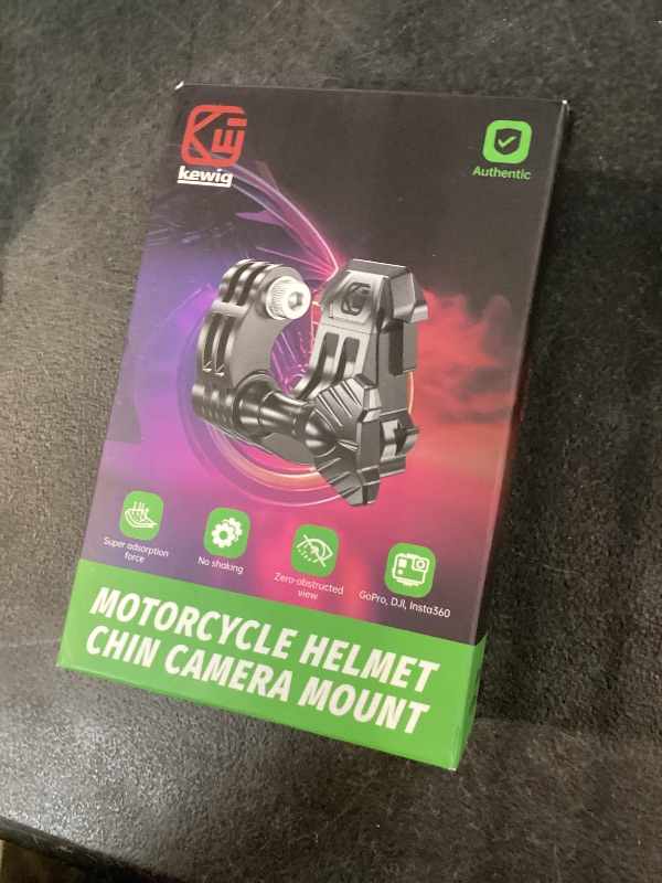 Photo 1 of Kewig Universal Motorcycle Helmet Chin Camera Mount, Quick-Release Design