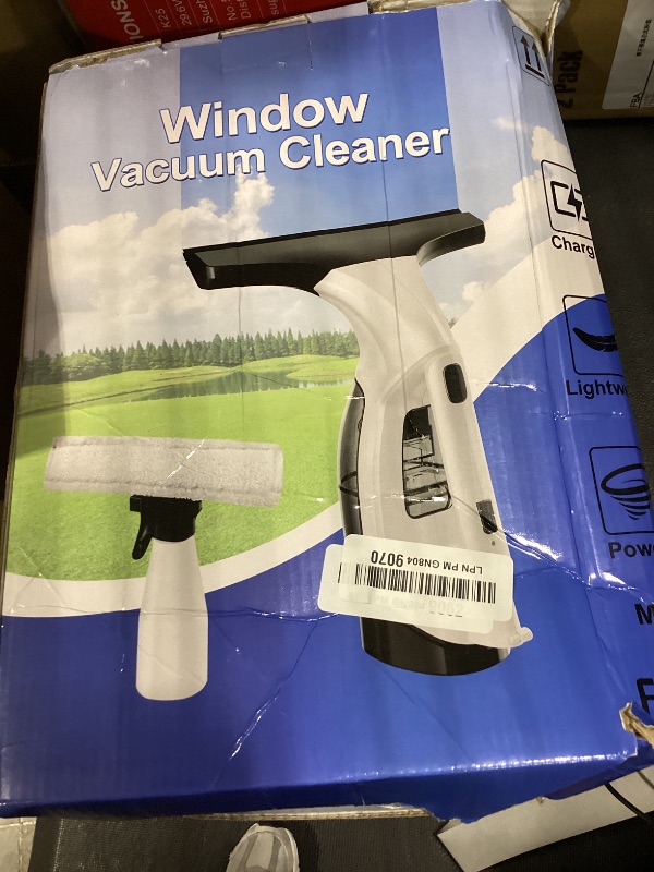 Photo 1 of BIGITTA Window Vacuum Squeegee Cordless, 3-in-1 Electric Window Cleaner Tool with Spray & Microfiber Pad, Streak-Free 2200Pa Suction for Glass, Shower Doors, Mirrors, Tiles and Car Windows