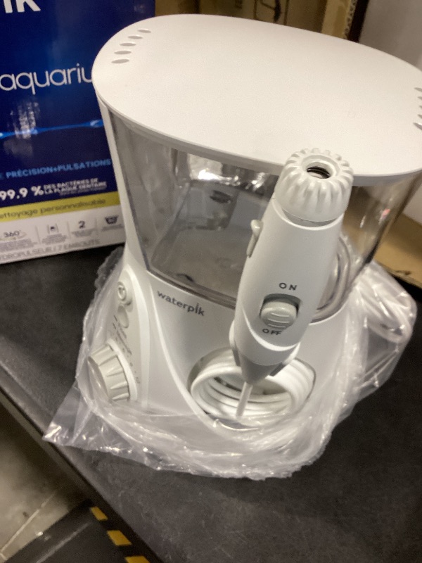 Photo 1 of Waterpik Aquarius Water Flosser For Teeth Cleaning, Gums, Braces, Dental Care, Electric Power With 10 Settings, 7 Tips For Multiple Users And Needs, ADA Accepted, White WP-660, Packaging May Vary