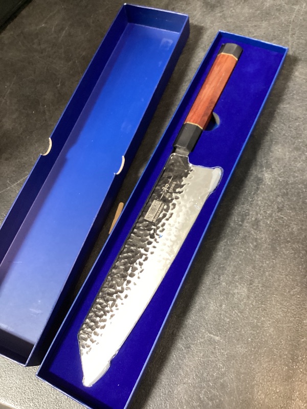 Photo 1 of HOSHANHO 9 Inch Kiritsuke Chef Knife, Japanese Hand Forged 9 Layers 10Cr15CoMoV High Carbon Steel Kitchen Knife, Professional Chef's Knife with Ergonomic Rosewood Handle