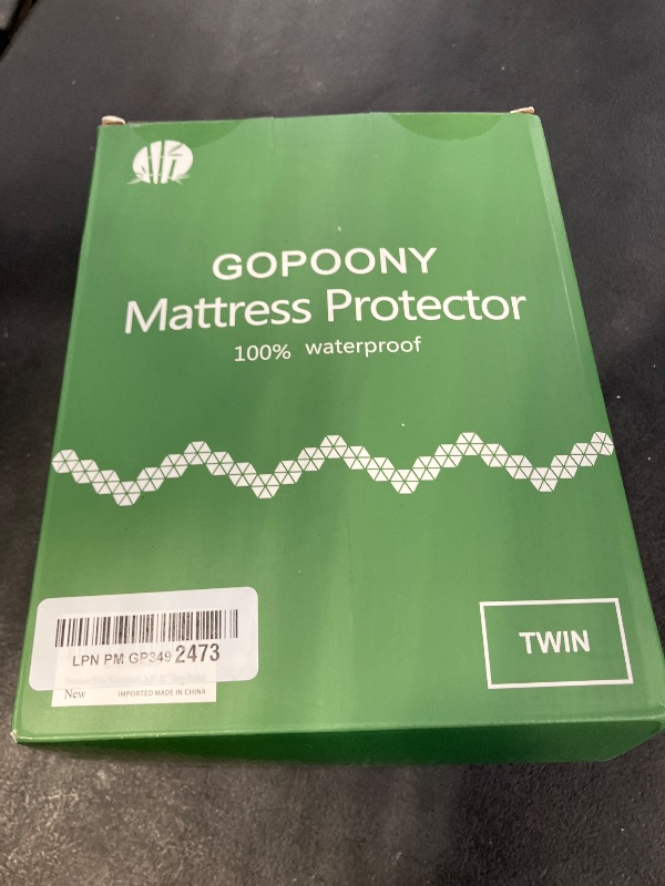 Photo 1 of Premium Waterproof Mattress Protector Twin Size, Breathable Bed Cover 3D Air Fabric Cooling Mattress Pad Cover Smooth Soft Noiseless Washable, 8''-21'' Deep Pocket (White)