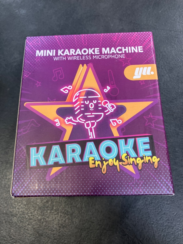 Photo 1 of YLL Karaoke Machine for Kids, Portable Mini Speaker with 2 Wireless Microphones, TOP Kids Gifts for Girls Ages 3, 4, 5, 6, 7, 8, 9, 10+ Years Old, 4-12th Birthday Singing Present Toy Party (Purple)
