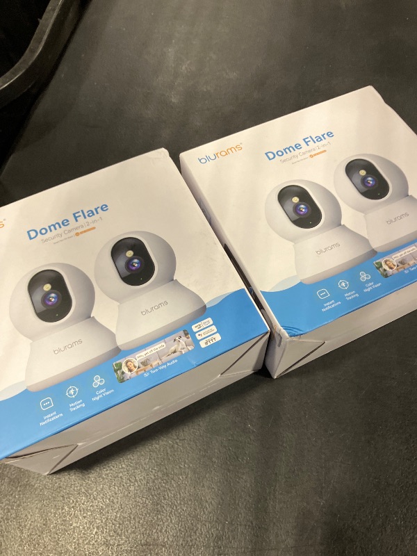 Photo 1 of blurams Indoor Cameras for Home Security, 2K Pet Camera with Phone App, 5GHz/2.4GHz Dual-Band, 360° PTZ Indoor Cameras, 2-Way Talk, Motion Tracking, 4Pack