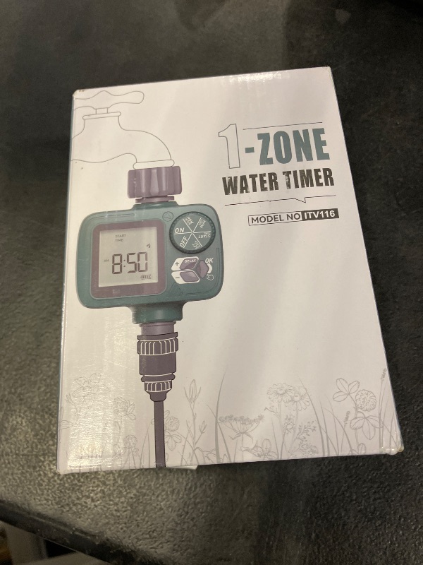 Photo 1 of Sprinkler Timer: Programmable Hose Timer with Rain Delay/Manual/Automatic Watering System, Water Timers for Garden Hose, Digital Drip Irrigation for Yard Lawn Outdoor?1 Outlet?