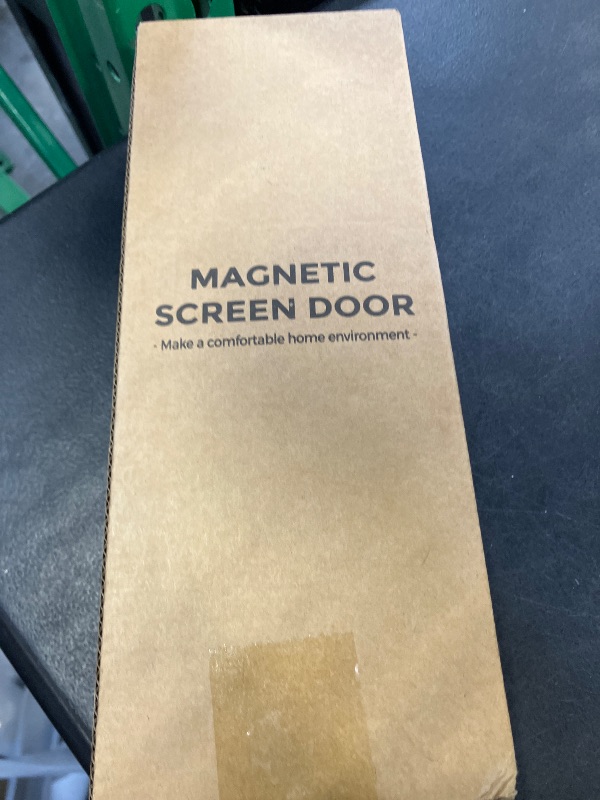 Photo 1 of Magnetic Screen Door - Self Sealing, Heavy Duty, Hands Free Mesh Partition Keeps Bugs Out Let Breeze in- Pet and Kid Friendly - Keep Open Feature (Black, Fit Door Size 32 x 78 Inch)