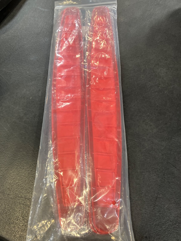 Photo 1 of BokWin Car Bumper Protector Rubber, 4 Pack, Red