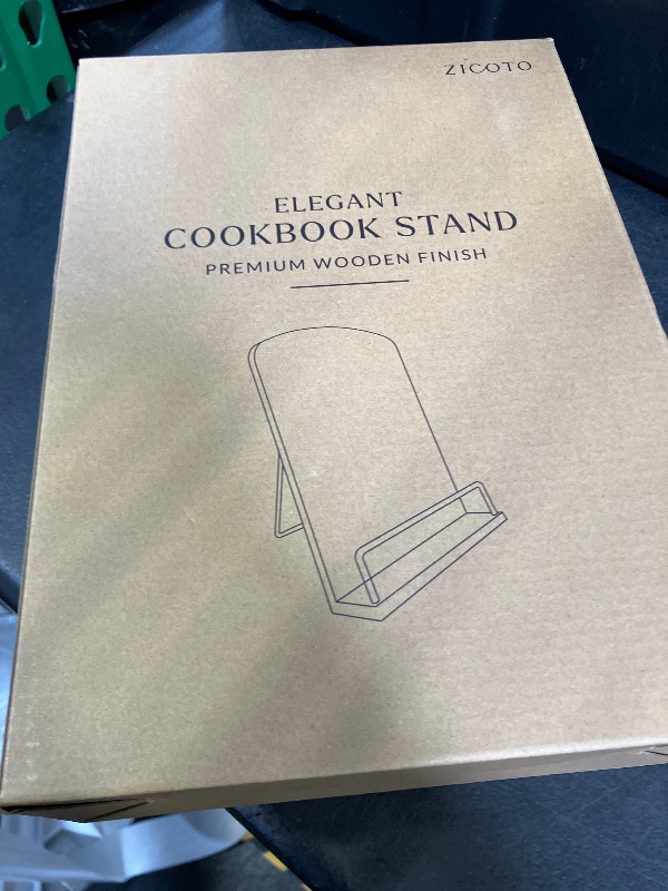 Photo 1 of Beautiful Cookbook Stand for Your Kitchen Counter - Solid Wood Stand Easily Keeps Cook or Recipe Books Open for Convenient Cooking - Perfectly Fits Your iPad/Tablet and Enhances Any Kitchen Decor
