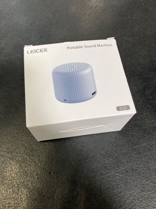 Photo 1 of Portable Sound Machine for Baby Adults,LEICEX Travel Sound Machine,15 Non-Looping Sound Timer and Memory Play, Mini White Noise Machine for Sleeping Office Privacy Travel Gift