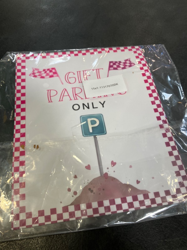 Photo 1 of Pink Race Car 2nd Birthday Party Signs, Speed Limit,Birthday Decorations for Girl, Fast One Birthday Table Decor, Racing Fans Welcome Porch Sign for Girl Let's Go Racing Party Supplies for Race Fans