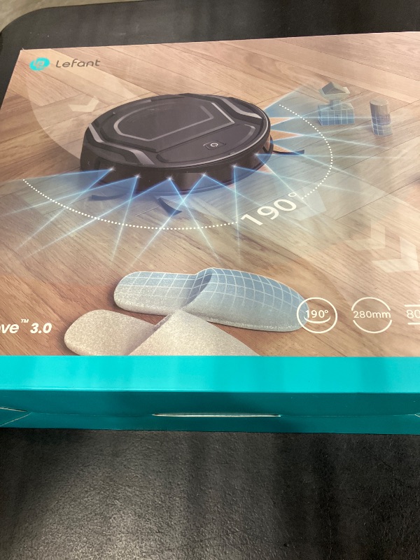 Photo 1 of Lefant Robot Vacuum Cleaner, Strong Suction, 120 Mins Runtime, Slim, Low Noise, Automatic Self-Charging, Wi-Fi/App/Alexa Control, Ideal for Pet Hair Hard Floor and Daily Cleaning, M210