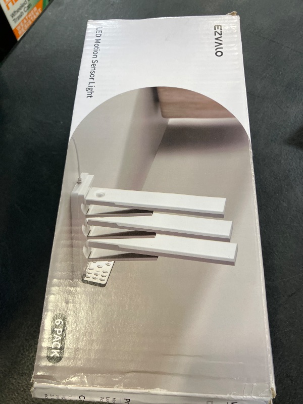 Photo 1 of EZVALO 6-Pack Under Cabinet Lighting with Charging Station, 2000mAh Rechargeable Wireless Motion Sensor Lights, 3 Color Temps, Dimmable, Timer, Magnetic, with Remote Control for Kitchen, Closet, Stair