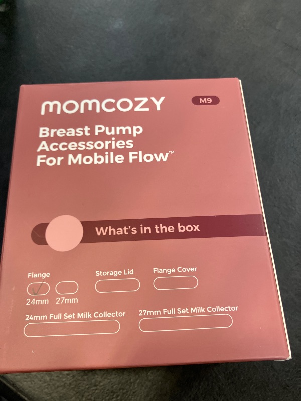 Photo 1 of Momcozy Original Replacement Accessories for Upgraded Mobile Flow | Upgraded M9,Original Upgraded M9 Breastfeeding Parts,24mm Flange,1 Pack