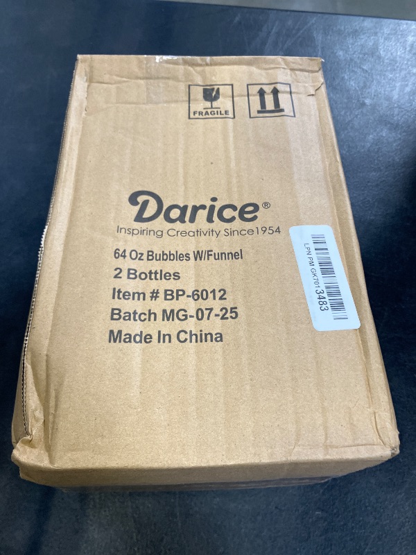 Photo 1 of Darice 2 Pack 128oz Bubble Solution Refill for Bubble Machines & Blowers - Easter, Weddings, Birthdays, Outdoor - 4 Big Bubble Wands Included - Non-Toxic Safe for Toddlers & Kids, Colors May Vary