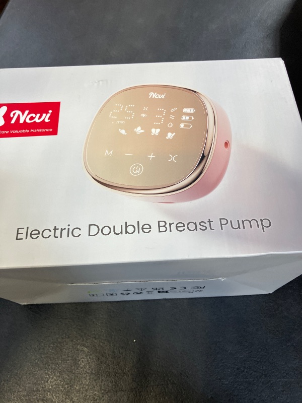 Photo 1 of NCVI Electric Breast Pump 8782, Portable Hospital-Grade Double Pump with 4 Modes & 9 Levels, Anti-Backflow, Rechargeable Quiet Breastfeeding Pump for Efficient Comfortable Use at Home, Work or Travel