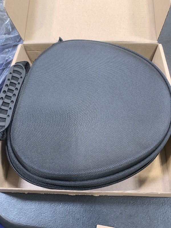 Photo 1 of Hard Case for AirPods Max 2 Supports Sleep Mode, Travel Carrying Headphone Case with AirPods Max Silicone Earpad Case/Ear Cups/Headband Cover, AirPod Max 2/1 Protective Portable Storage Bag (Black)