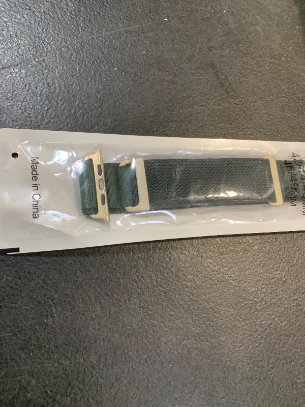 Photo 1 of Alpine Nylon Sport Bands Compatible with Apple Watch Ultra Band 49mm 46mm 45mm 44mm 42mm Men Women, Stretch Loop Strap with D-Hook for iWatch Series 10 Ultra SE 9 8 7 6 5 4 3 2 1 (Dark Green, 49mm/46mm/45mm/44mm/42mm(Series 3))