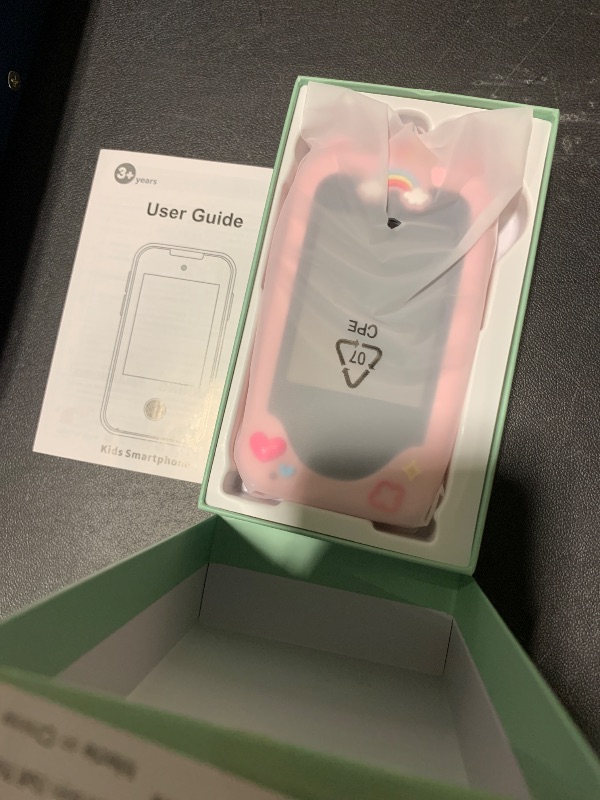 Photo 1 of Kids Smart Phone with Dual Camera, Game & Music Player, Toddler Learning Play Toy Cell Phone, Gifts for Girls, Christmas, Birthday, Age 3-10, Light Pink