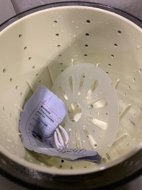 Photo 1 of 2L Mini Washing Machine, Portable Underwear Washer with 3 Modes (5-Min Wash, 5-Min Rinse, 3-Min Spin), Leakproof & Detachable Design, Drain Hose, Deep Cleaning for Underwear, Socks & Baby Items