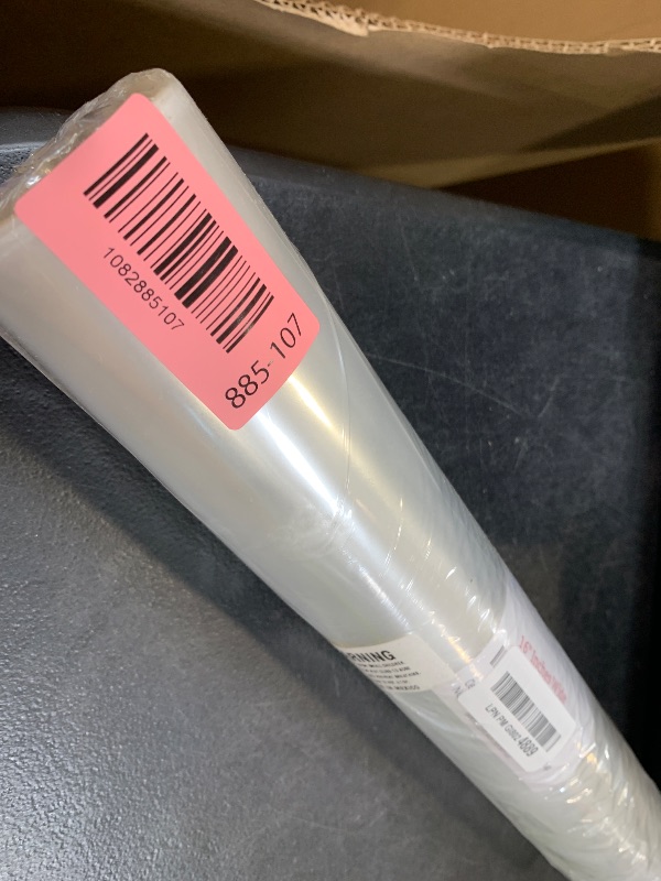 Photo 1 of Clear Cellophane Wrap Roll 16 in x 220 ft - Gift Basket Wrap Cellophane