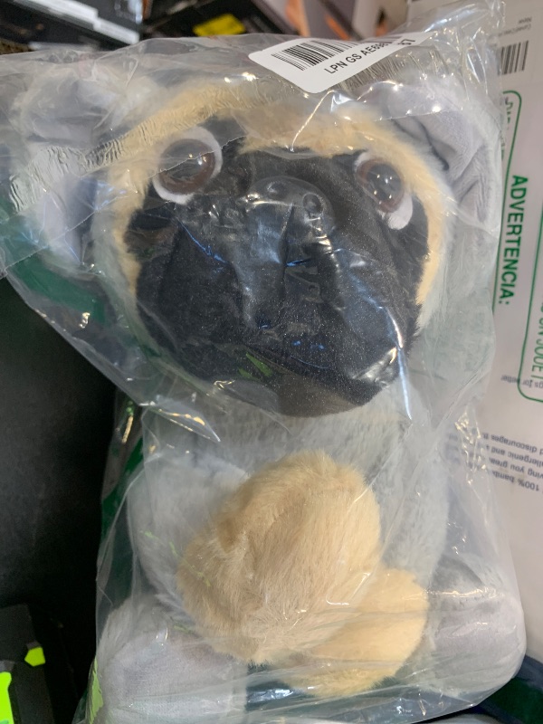 Photo 1 of CASAGOOD Cute Pug Stuffed Animal Cosplay as Gray Elephant Plush Toys Soft Dog Toy in Elephant Costume Great Plushies Toys Pug Dog Stuffed Puppy Animals for Kids 12 Inch